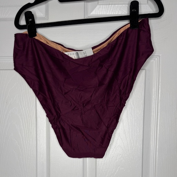 J.Crew NWT Women's Purple High Waisted Bikini Bottom Size XXL - Picture 2 of 6